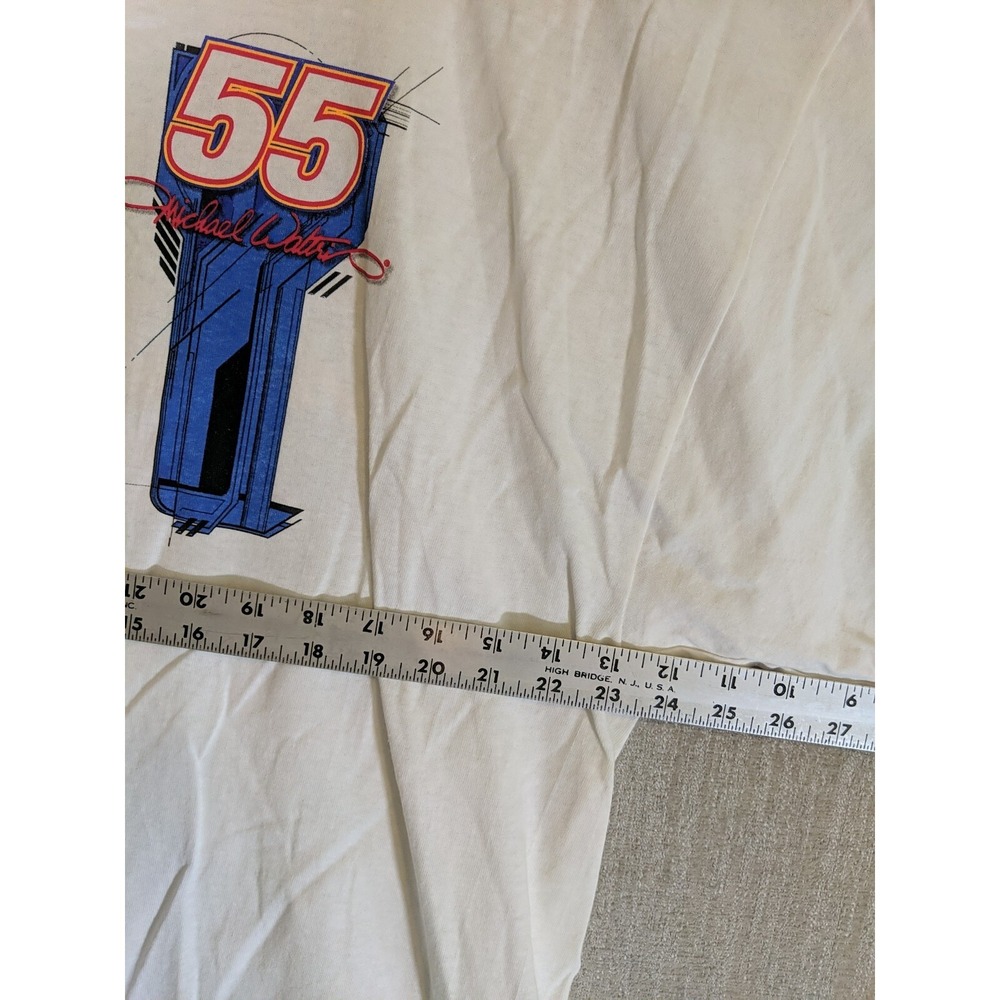 Delta Pro Weight Nascar Men's T-shirt‎ White 2XL Cotton Michael Waltrip No. 55 - Picture 4 of 12